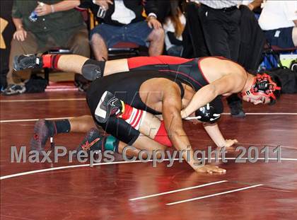 Thumbnail 2 in CIF State Boys Wrestling Championships (Round 2 - 145-285 lbs) photogallery.