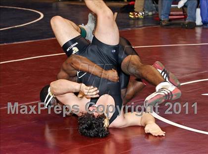Thumbnail 2 in CIF State Boys Wrestling Championships (Round 2 - 145-285 lbs) photogallery.