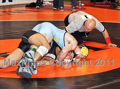 Thumbnail 2 in CIF State Boys Wrestling Championships (Round 2 - 145-285 lbs) photogallery.