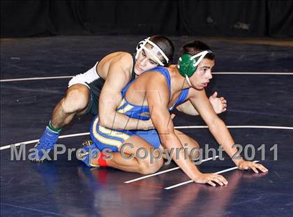 Thumbnail 3 in CIF State Boys Wrestling Championships (Round 2 - 145-285 lbs) photogallery.
