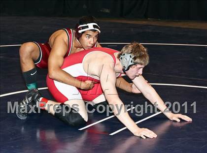 Thumbnail 2 in CIF State Boys Wrestling Championships (Round 2 - 145-285 lbs) photogallery.