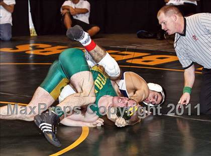 Thumbnail 1 in CIF State Boys Wrestling Championships (Round 2 - 145-285 lbs) photogallery.