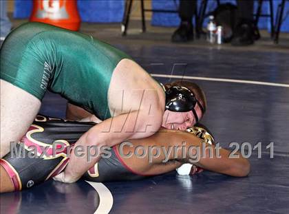 Thumbnail 2 in CIF State Boys Wrestling Championships (Round 2 - 145-285 lbs) photogallery.