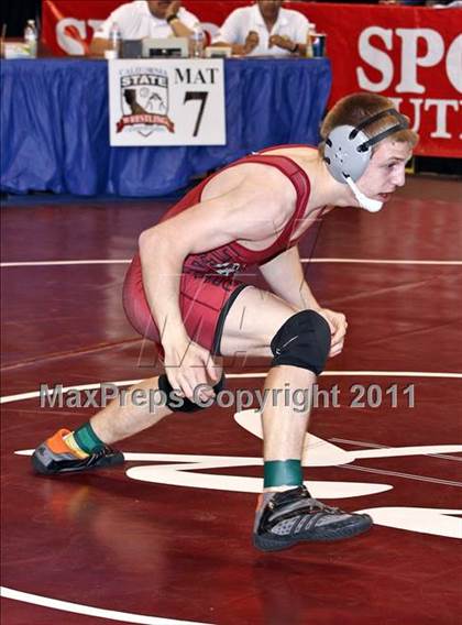 Thumbnail 3 in CIF State Boys Wrestling Championships (Round 2 - 145-285 lbs) photogallery.