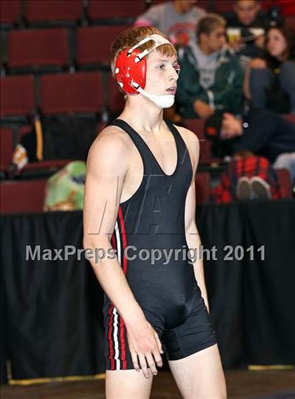 Thumbnail 1 in CIF State Boys Wrestling Championships (Round 2 - 145-285 lbs) photogallery.