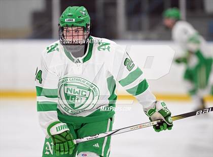 Thumbnail 2 in Greenwich @ Northwest Catholic (CIAC D1 First Round) photogallery.