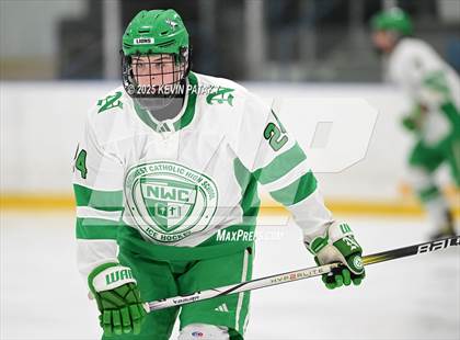 Thumbnail 1 in Greenwich @ Northwest Catholic (CIAC D1 First Round) photogallery.