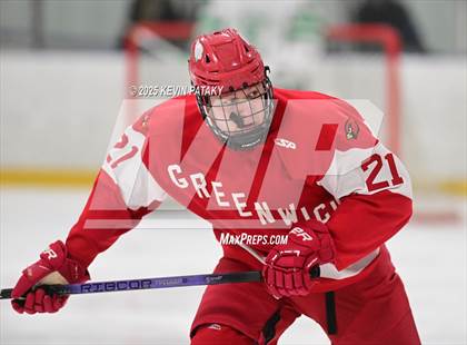 Thumbnail 2 in Greenwich @ Northwest Catholic (CIAC D1 First Round) photogallery.