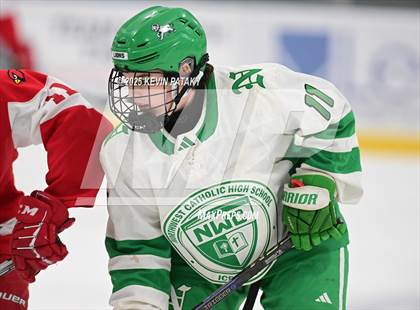 Thumbnail 3 in Greenwich @ Northwest Catholic (CIAC D1 First Round) photogallery.