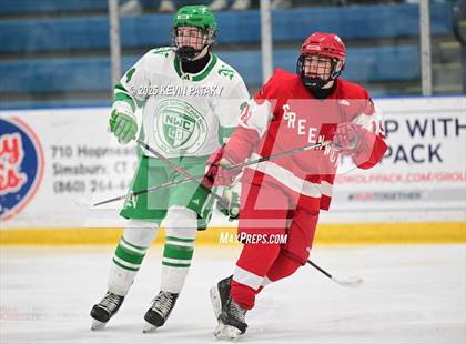 Thumbnail 3 in Greenwich @ Northwest Catholic (CIAC D1 First Round) photogallery.