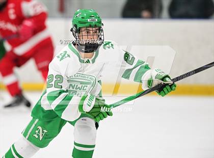 Thumbnail 1 in Greenwich @ Northwest Catholic (CIAC D1 First Round) photogallery.