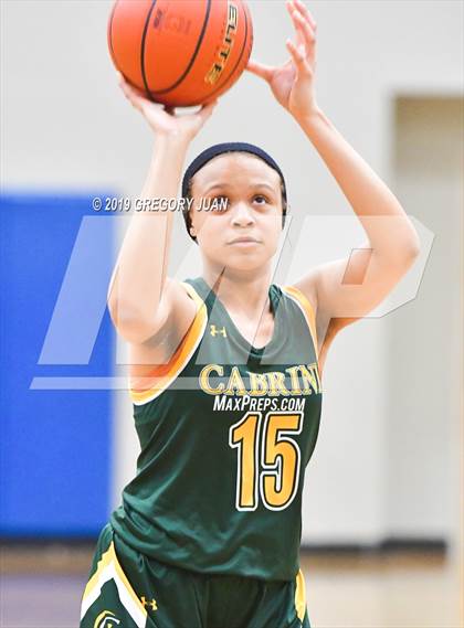 Thumbnail 2 in Destrehan vs Cabrini (Ursuline Tournament) photogallery.