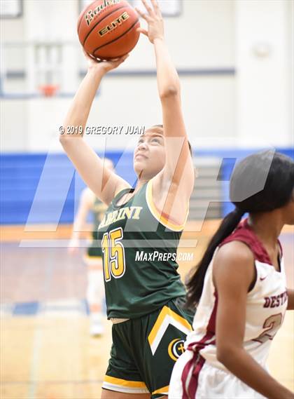 Thumbnail 1 in Destrehan vs Cabrini (Ursuline Tournament) photogallery.