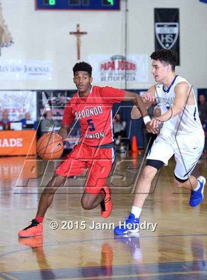 Thumbnail 1 in Redondo Union vs. Bishop Gorman (Tarkanian Classic) photogallery.