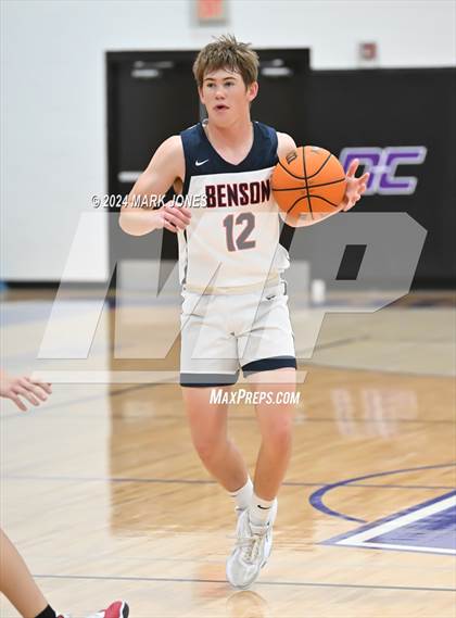 Thumbnail 2 in Benson vs. Valley Lutheran (ALA Coyotes Basketball Invitational) photogallery.