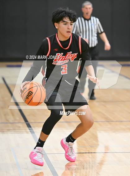 Thumbnail 2 in Benson vs. Valley Lutheran (ALA Coyotes Basketball Invitational) photogallery.