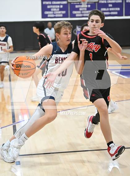 Thumbnail 3 in Benson vs. Valley Lutheran (ALA Coyotes Basketball Invitational) photogallery.