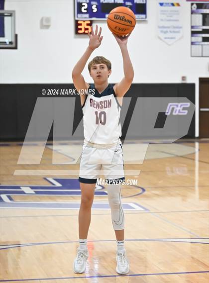 Thumbnail 2 in Benson vs. Valley Lutheran (ALA Coyotes Basketball Invitational) photogallery.