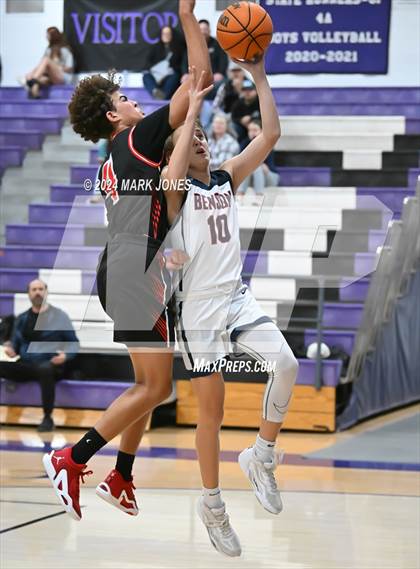 Thumbnail 3 in Benson vs. Valley Lutheran (ALA Coyotes Basketball Invitational) photogallery.