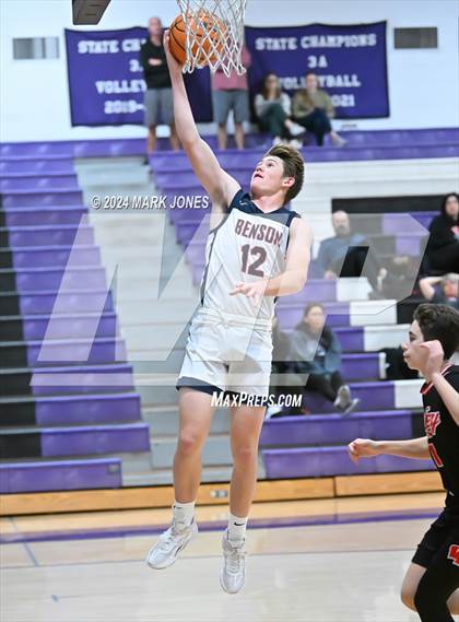 Thumbnail 2 in Benson vs. Valley Lutheran (ALA Coyotes Basketball Invitational) photogallery.
