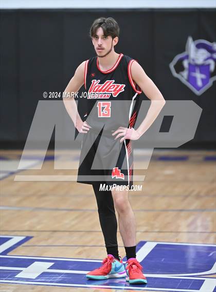 Thumbnail 3 in Benson vs. Valley Lutheran (ALA Coyotes Basketball Invitational) photogallery.