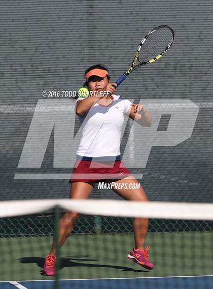 Thumbnail 3 in Lowell vs. Oak Ridge (CIF NorCal Regional Team Tennis Championships) photogallery.