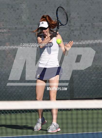 Thumbnail 2 in Lowell vs. Oak Ridge (CIF NorCal Regional Team Tennis Championships) photogallery.