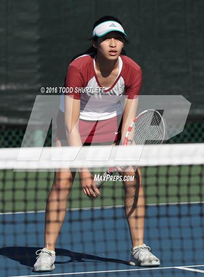 Thumbnail 3 in Lowell vs. Oak Ridge (CIF NorCal Regional Team Tennis Championships) photogallery.