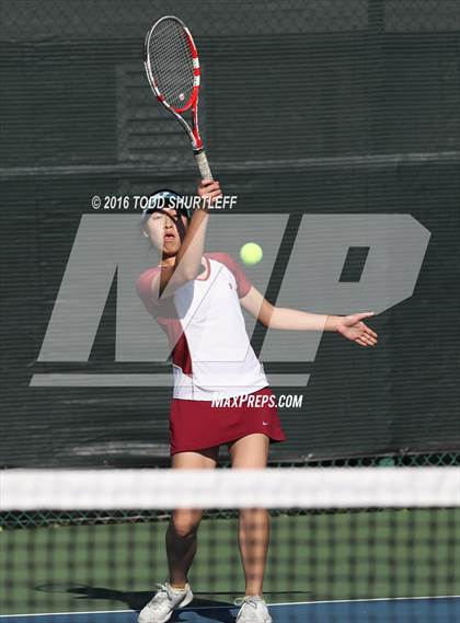Thumbnail 2 in Lowell vs. Oak Ridge (CIF NorCal Regional Team Tennis Championships) photogallery.