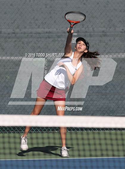 Thumbnail 2 in Lowell vs. Oak Ridge (CIF NorCal Regional Team Tennis Championships) photogallery.