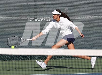 Thumbnail 2 in Lowell vs. Oak Ridge (CIF NorCal Regional Team Tennis Championships) photogallery.