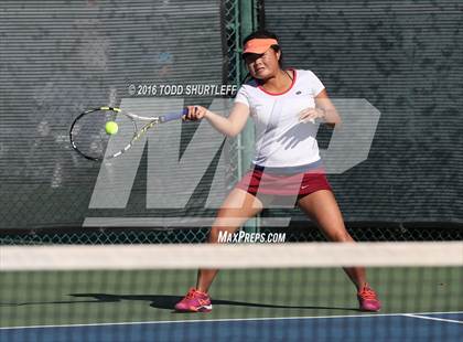 Thumbnail 2 in Lowell vs. Oak Ridge (CIF NorCal Regional Team Tennis Championships) photogallery.