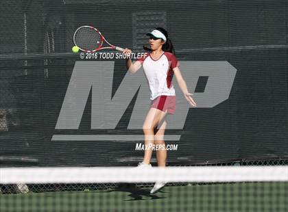 Thumbnail 2 in Lowell vs. Oak Ridge (CIF NorCal Regional Team Tennis Championships) photogallery.