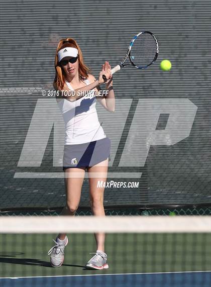 Thumbnail 2 in Lowell vs. Oak Ridge (CIF NorCal Regional Team Tennis Championships) photogallery.