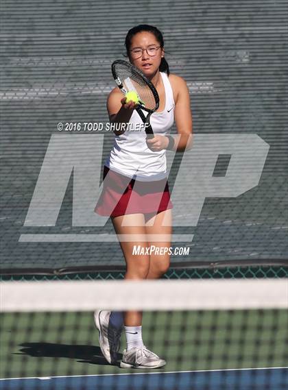 Thumbnail 2 in Lowell vs. Oak Ridge (CIF NorCal Regional Team Tennis Championships) photogallery.