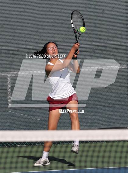 Thumbnail 3 in Lowell vs. Oak Ridge (CIF NorCal Regional Team Tennis Championships) photogallery.