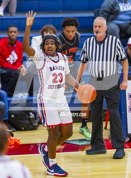 Thumbnail 2 in Hardin-Jefferson VS La Porte (Hardin-Jefferson Basketball Tournament) photogallery.