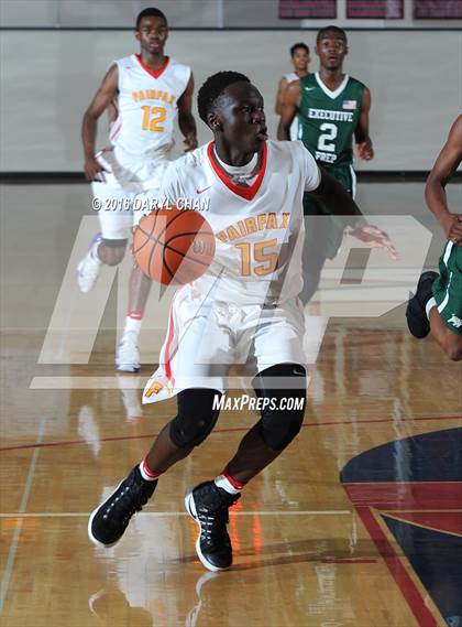 Thumbnail 3 in Fairfax vs. Executive Prep Academy of Finance (Rose City Roundball Classic) photogallery.