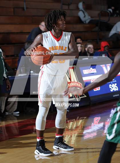 Thumbnail 1 in Fairfax vs. Executive Prep Academy of Finance (Rose City Roundball Classic) photogallery.