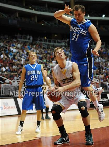 Thumbnail 1 in Gilbert Christian vs. Snowflake (AIA D3 Semifinals) photogallery.