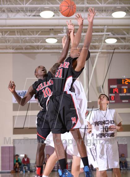Thumbnail 1 in AB Miller vs Rancho Mirage (MaxPreps Holiday Classic) photogallery.