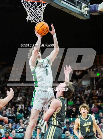 Thumbnail 2 in Rock Canyon vs ThunderRidge (CHSAA 6A Great 8) photogallery.