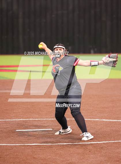 Thumbnail 3 in Midlothian @ Melissa (UIL 5A D1 Girls Softball Regional Semi-Final) photogallery.