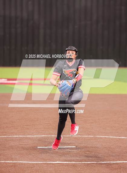 Thumbnail 2 in Midlothian @ Melissa (UIL 5A D1 Girls Softball Regional Semi-Final) photogallery.