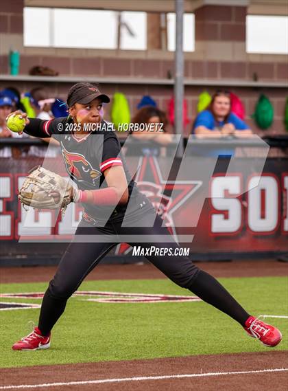 Thumbnail 1 in Midlothian @ Melissa (UIL 5A D1 Girls Softball Regional Semi-Final) photogallery.