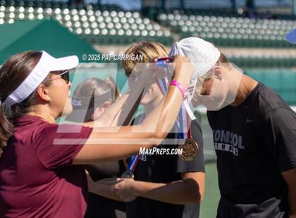 Thumbnail 3 in Flour Bluff vs A&M Consolidated (UIL 5A Tennis Semifinal) photogallery.