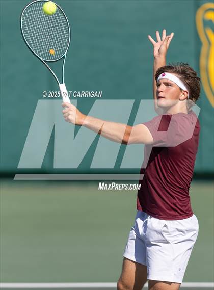 Thumbnail 2 in Flour Bluff vs A&M Consolidated (UIL 5A Tennis Semifinal) photogallery.