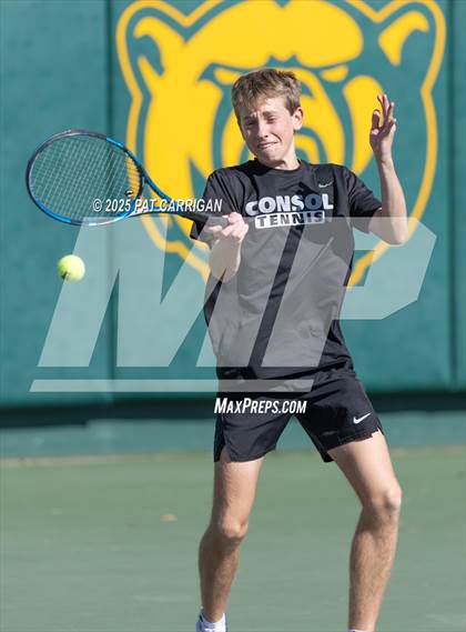 Thumbnail 2 in Flour Bluff vs A&M Consolidated (UIL 5A Tennis Semifinal) photogallery.