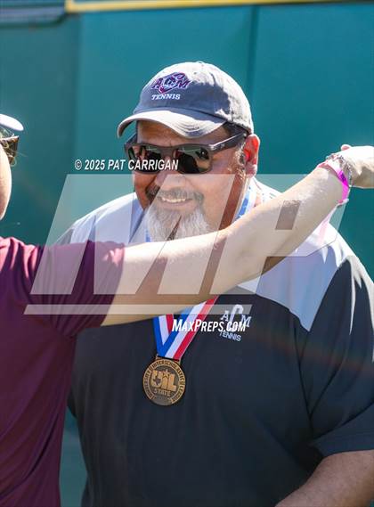 Thumbnail 2 in Flour Bluff vs A&M Consolidated (UIL 5A Tennis Semifinal) photogallery.