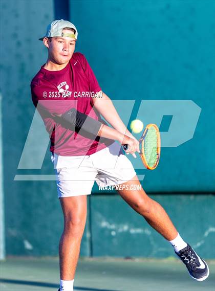 Thumbnail 2 in Flour Bluff vs A&M Consolidated (UIL 5A Tennis Semifinal) photogallery.